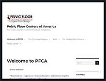 Tablet Screenshot of pelvicfloorcenters.com